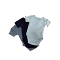 0-3M 3PC Blue Long Sleeve Bodysuit Set - Ackermans