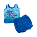 Newborn 2PC Blue Offroad Sleeveless Top & Pants Set - Woolworths
