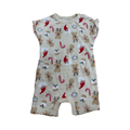 1-3M Cream Christmas Romper Gingerbread Man - Woolworths
