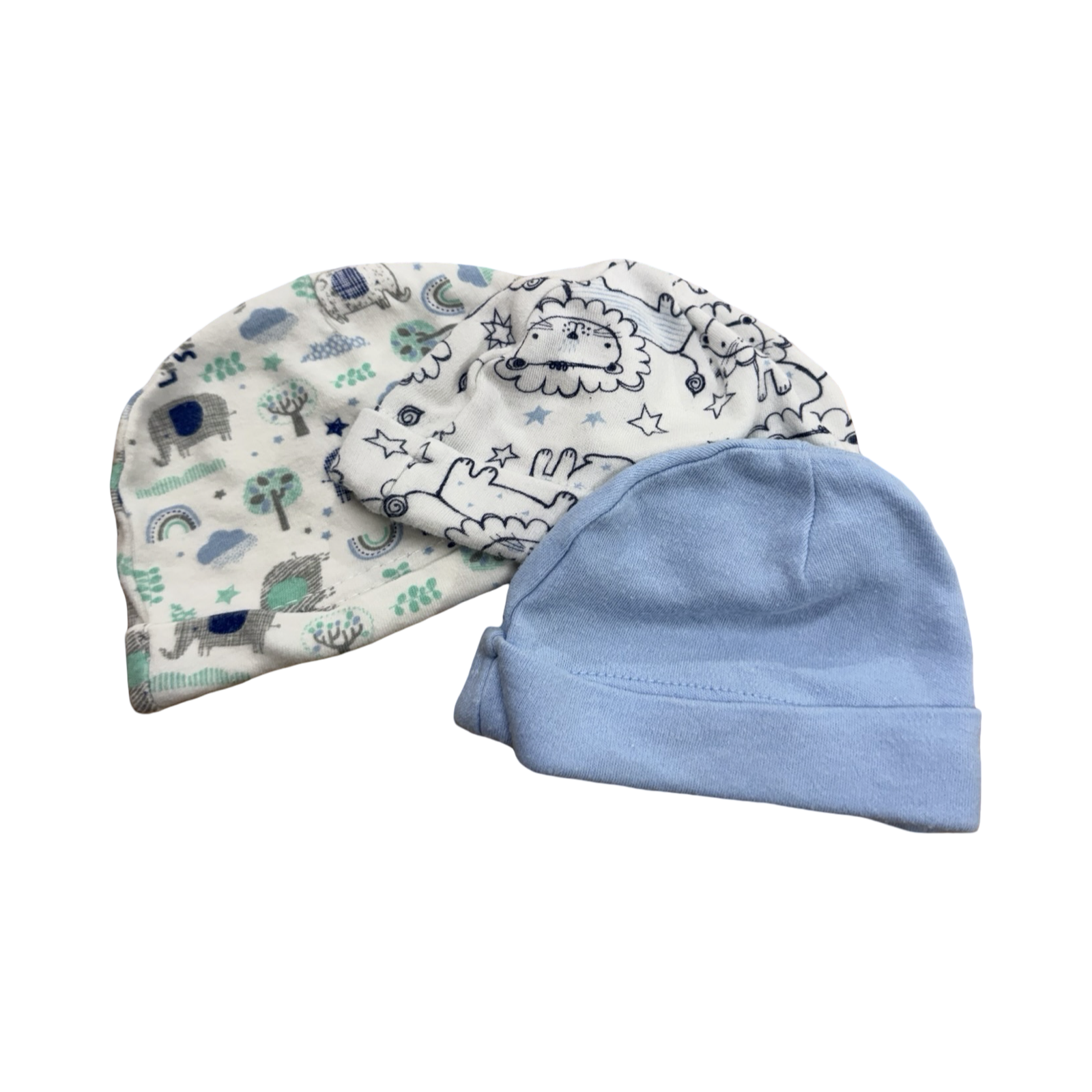 Tiny Baby 3pc Beanie set - Blue - Ackermans
