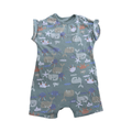 6-12M Sage Green Sea Theme Romper - Woolworths