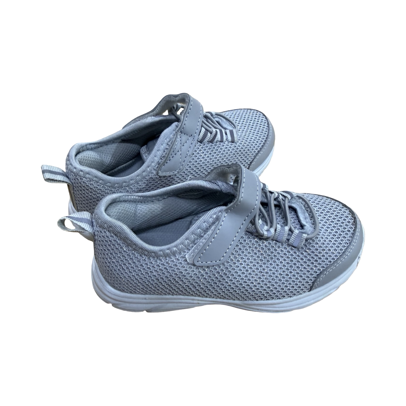 Size 10 Silver Glitter Tekkies