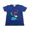 6-7Y Navy Dinosaur T-shirt	- Pop Candy