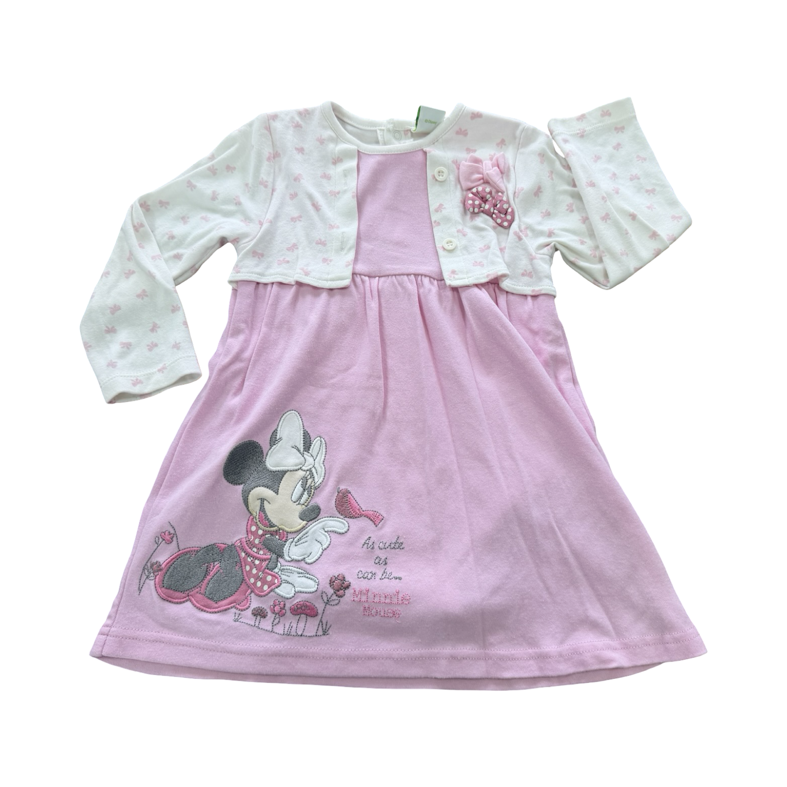 12-18M Minnie Mouse Dress with Embroidery detail - Disney