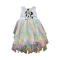 7-8Y Minnie Multicoloured Glitzy Dress - Disney
