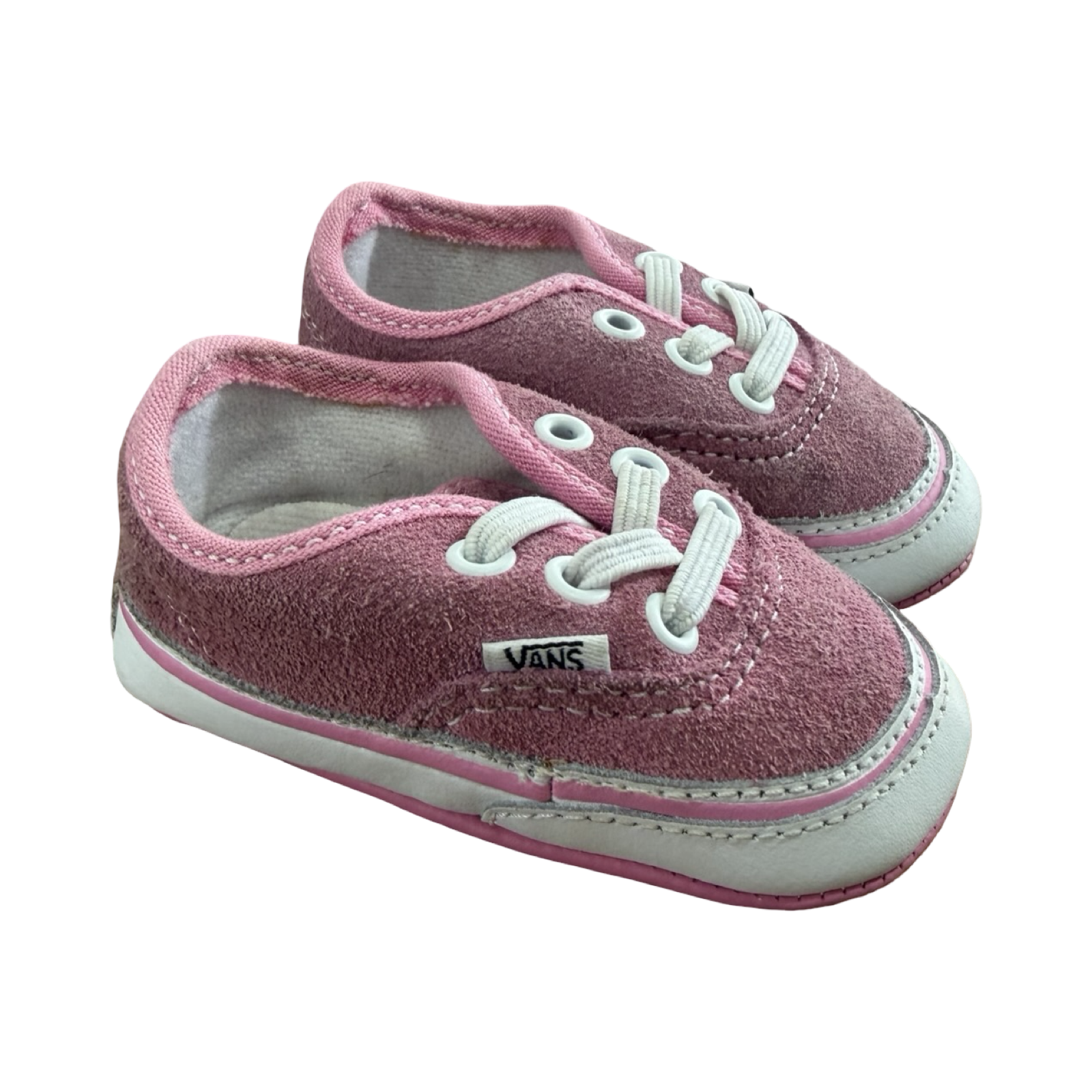 Size 2 Pink Leather Sneakers - Vans