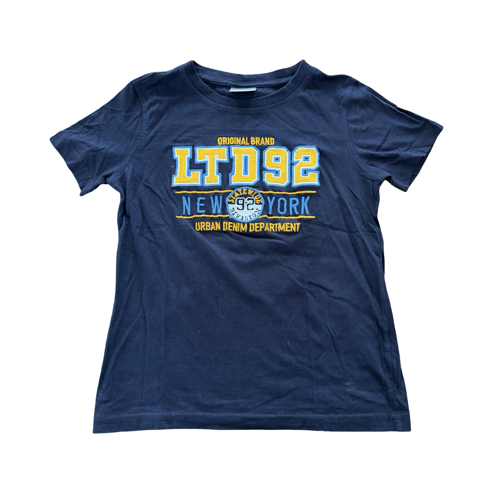 6-7Y New York Denim Department Black T-Shirt - Truworths