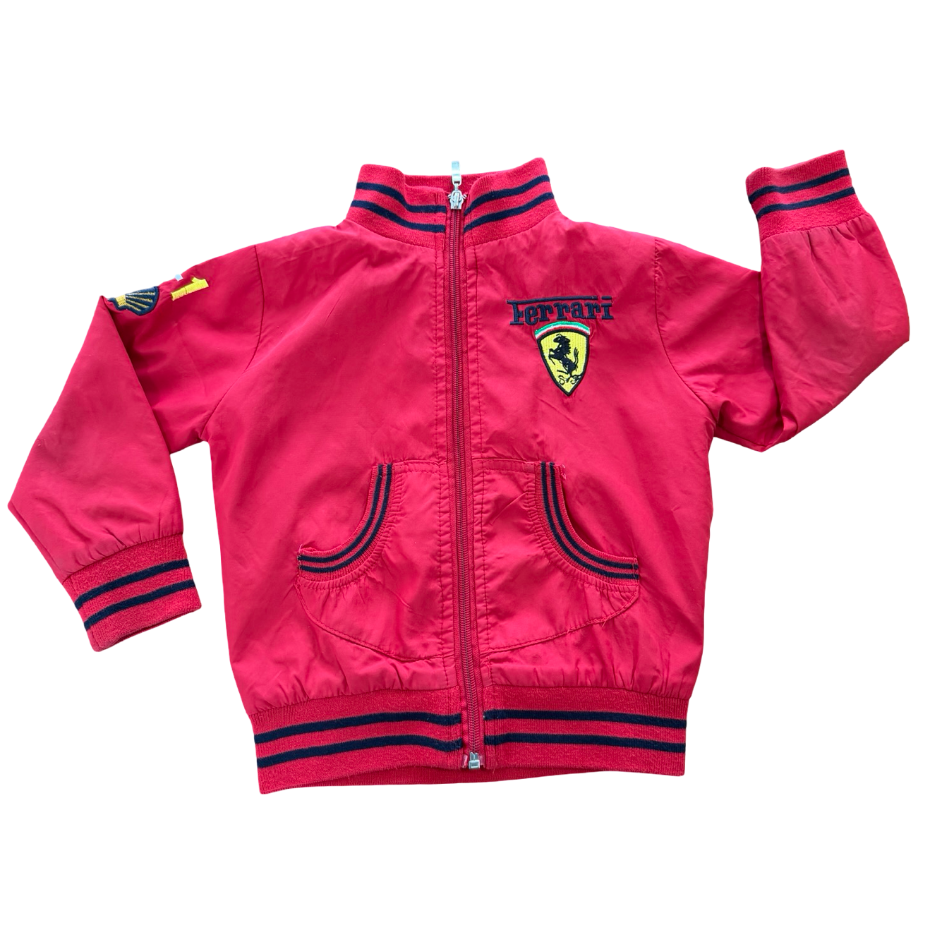 3-4Y Red Jacket - Ferarri