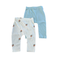 0-3M 2pc Light Sage & Cream Carrot Leggings - Tiny Tots PNP