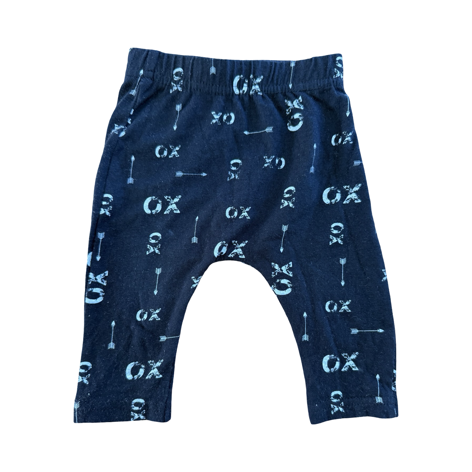 0-3M OX Black & White Leggings - Tiny Tots PNP