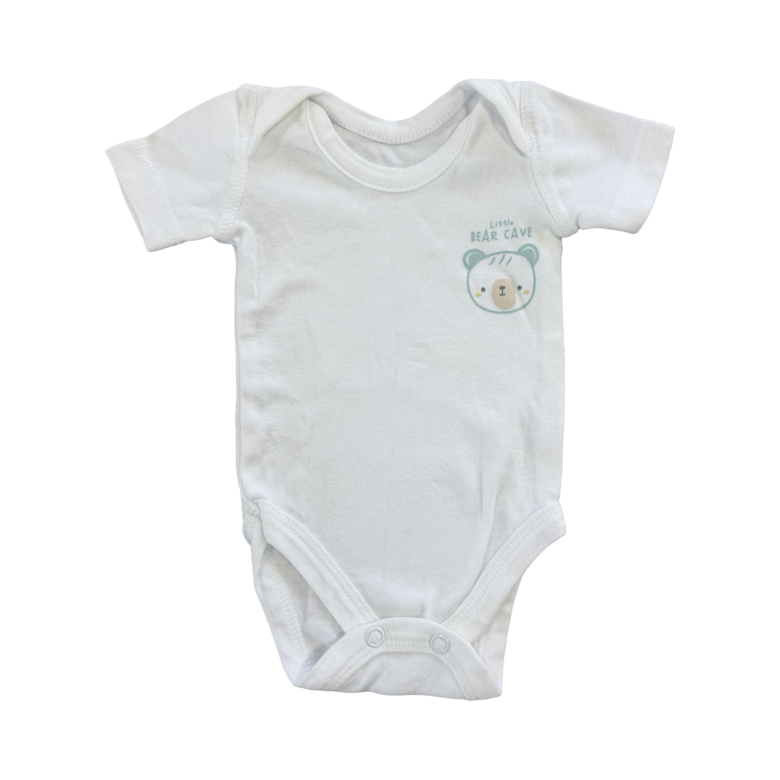 Newborn White Little Bear Cave Bodysuit - Woolworths