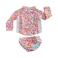12M Pink Floral 2pc Swimming Costume - Jessica Simpson