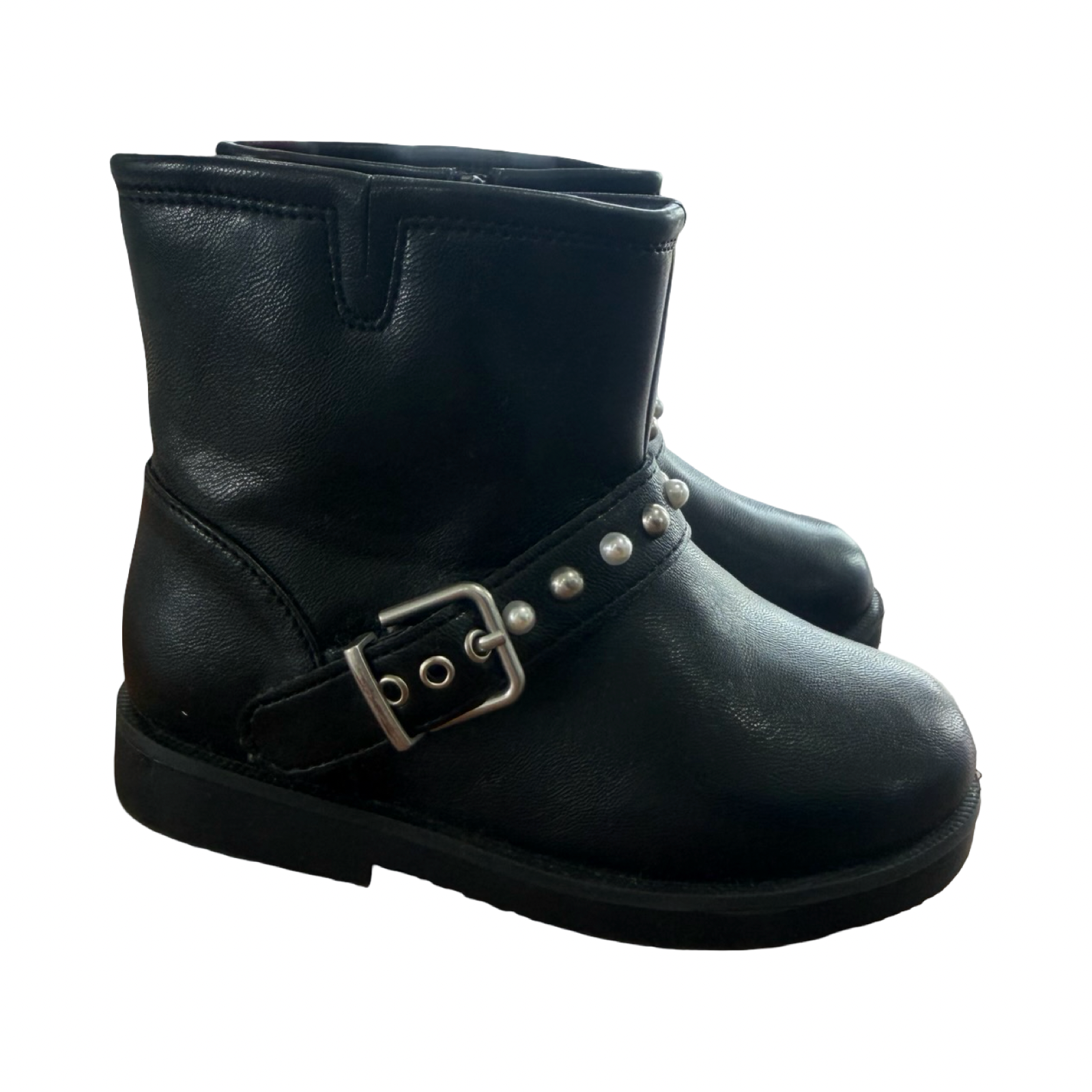 Size 7 Black Leather Boots - Zara