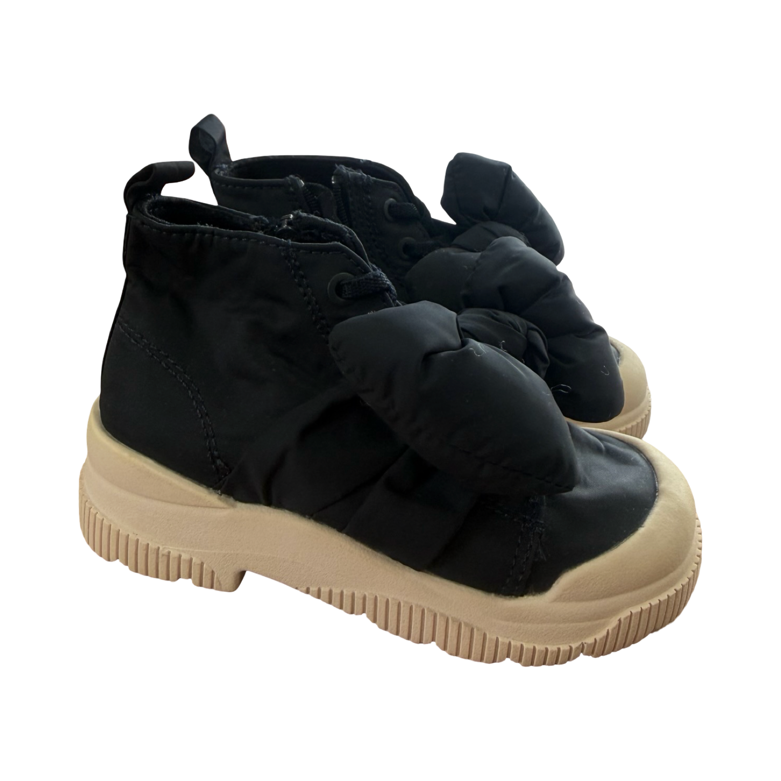 Size 6 Navy Super Cute Bow Boots - Zara