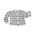 2-3Y Cream & Black Knitted Cardigan - Zara