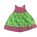 1-2Y Beautiful Pink & Green print Dress - Hym Clothing