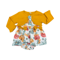 12-18M Cure Floral & Yellow Romper Outfit