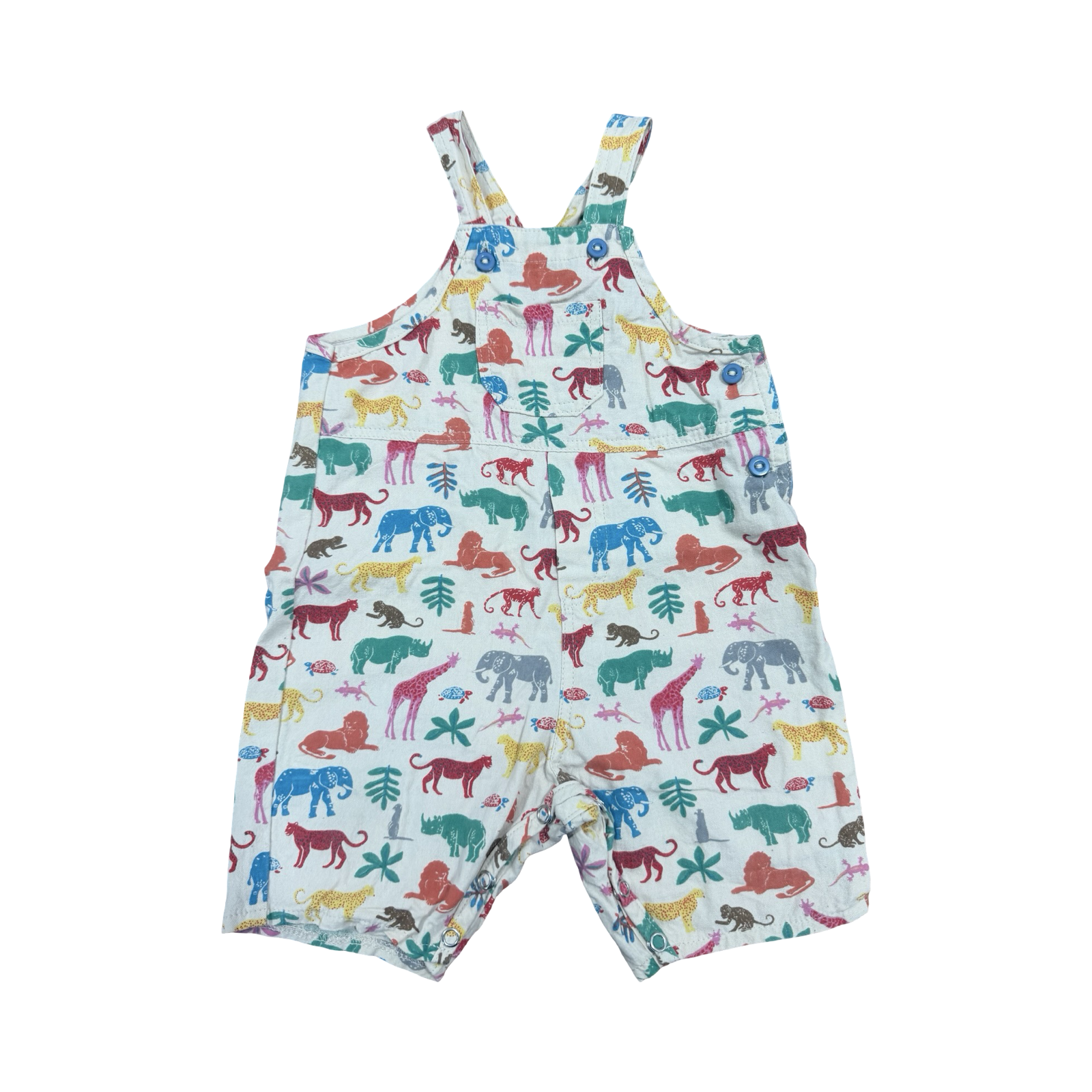 6-12M Safari Multicolored Romper - African Safari
