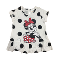 3-6M White & Black Mini Top - Disney Baby