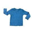 9-12M Blue Ribbed Stretch Long Sleeve Shirt - Next