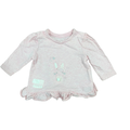 0-1M Pink Long Sleeve Top with Bunny detail - Mothercare