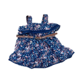 *NEW* 3-6M Navy Floral Design Dress with Belt - Ackermans