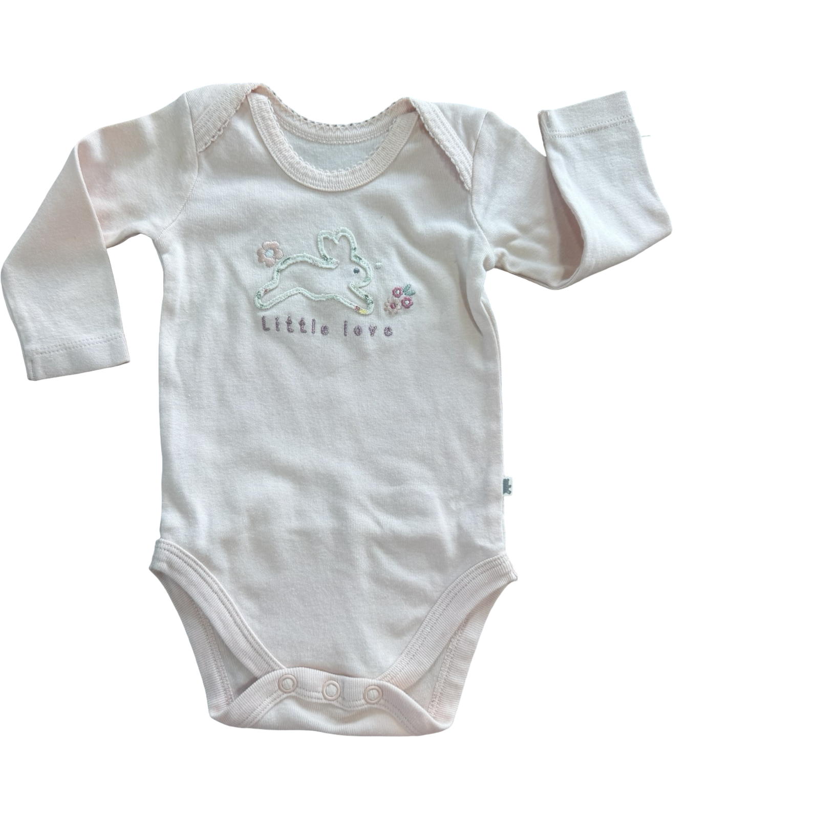 0-3M Pink Little Love Bunny Bodysuit - Woolworths
