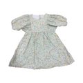 12M Green Puffed Sleeve Cotton Dress - H & M