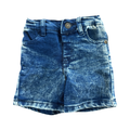 3-6M Washed Denim Stretch Shorts - Jet