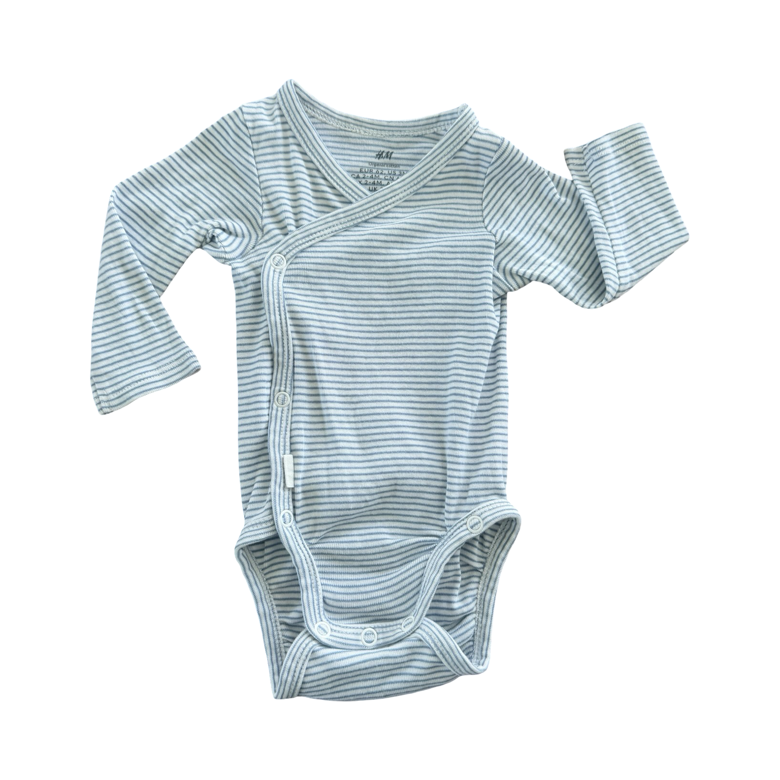 3M Blue & White Striped Bodysuit - H & M
