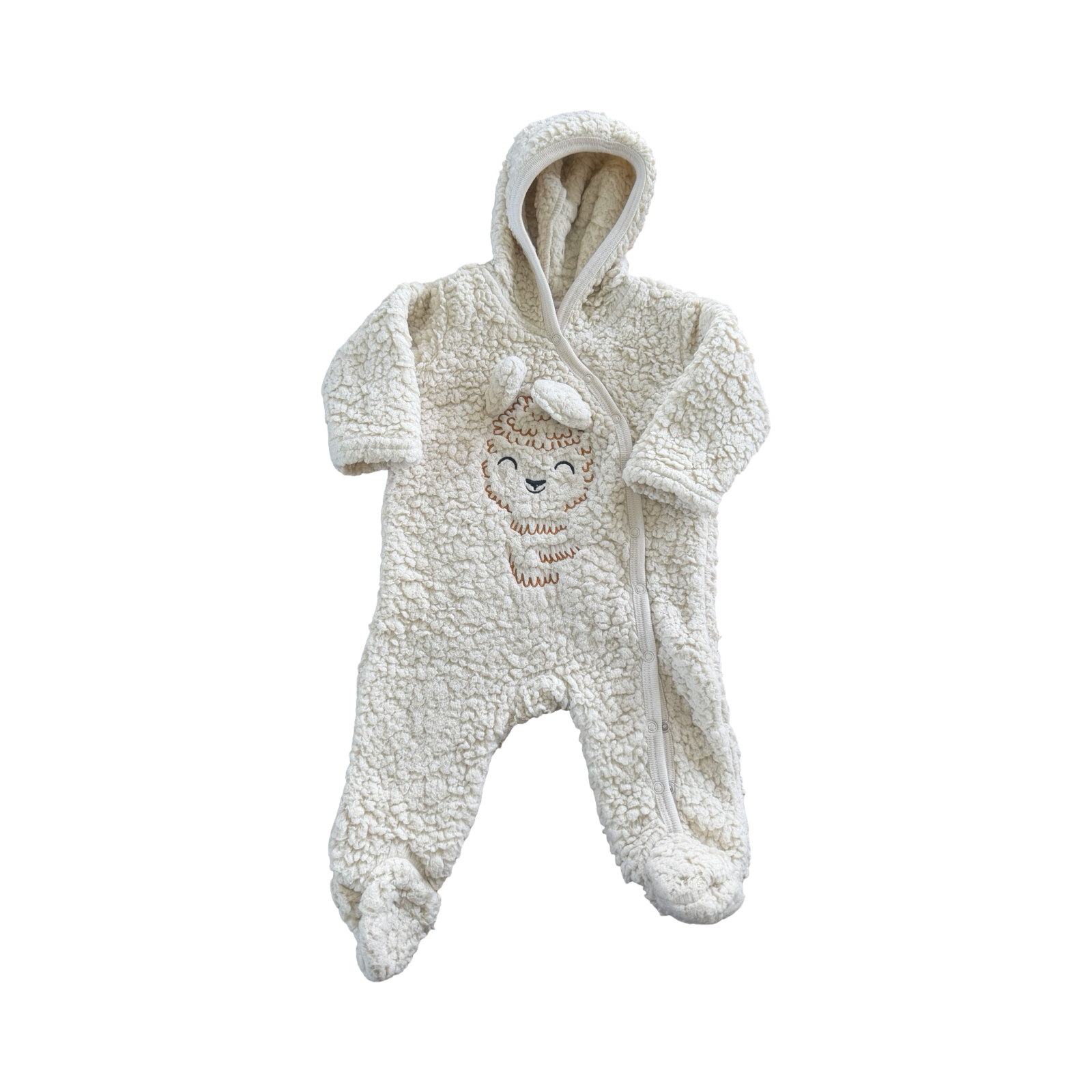 3-6M Bear Fleece Sheep Design Onesie - Clicks