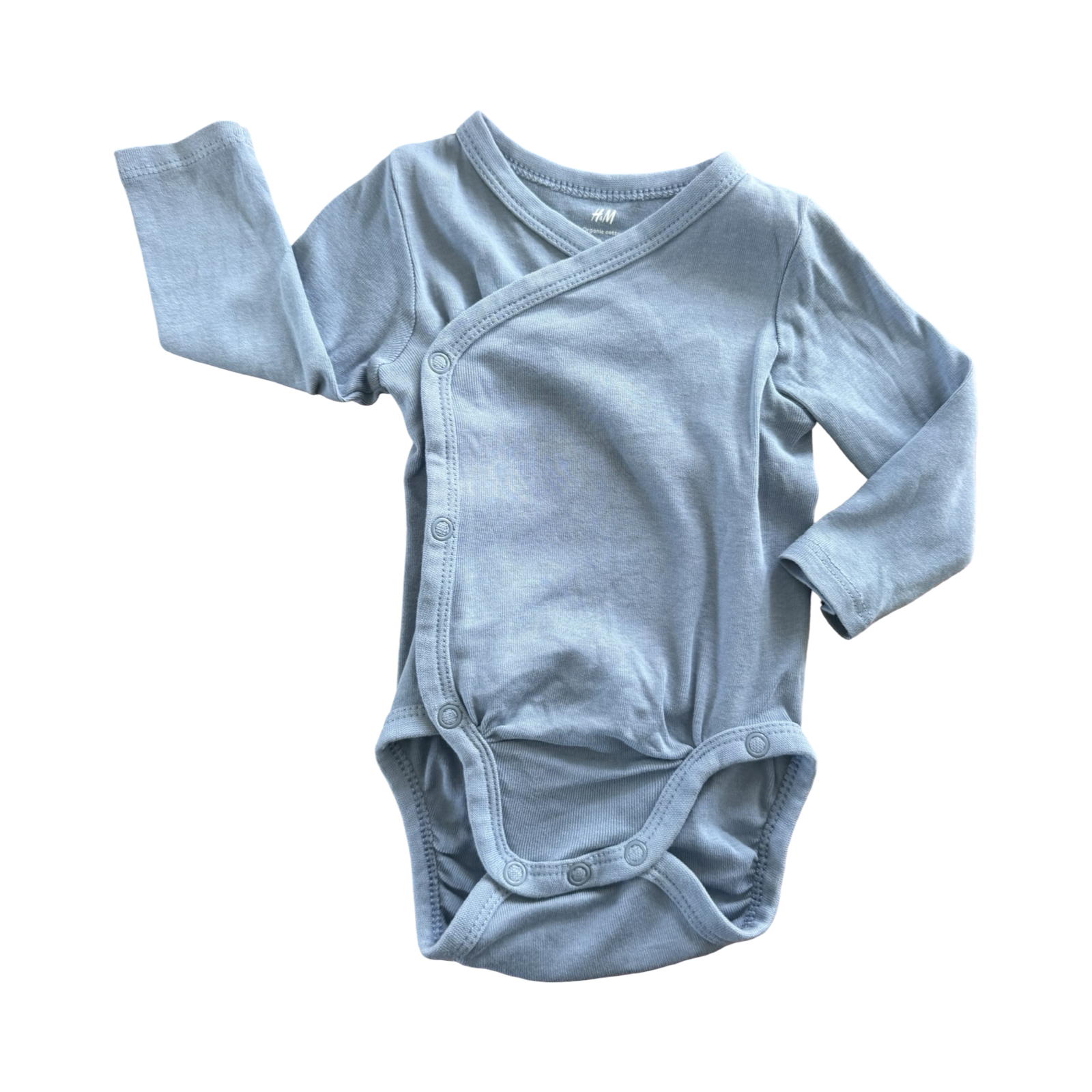 3M Blue Wrap Over Bodysuit - H & M