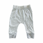0-3M Grey Melange Leggings with Sheep Print - Tiny Tots