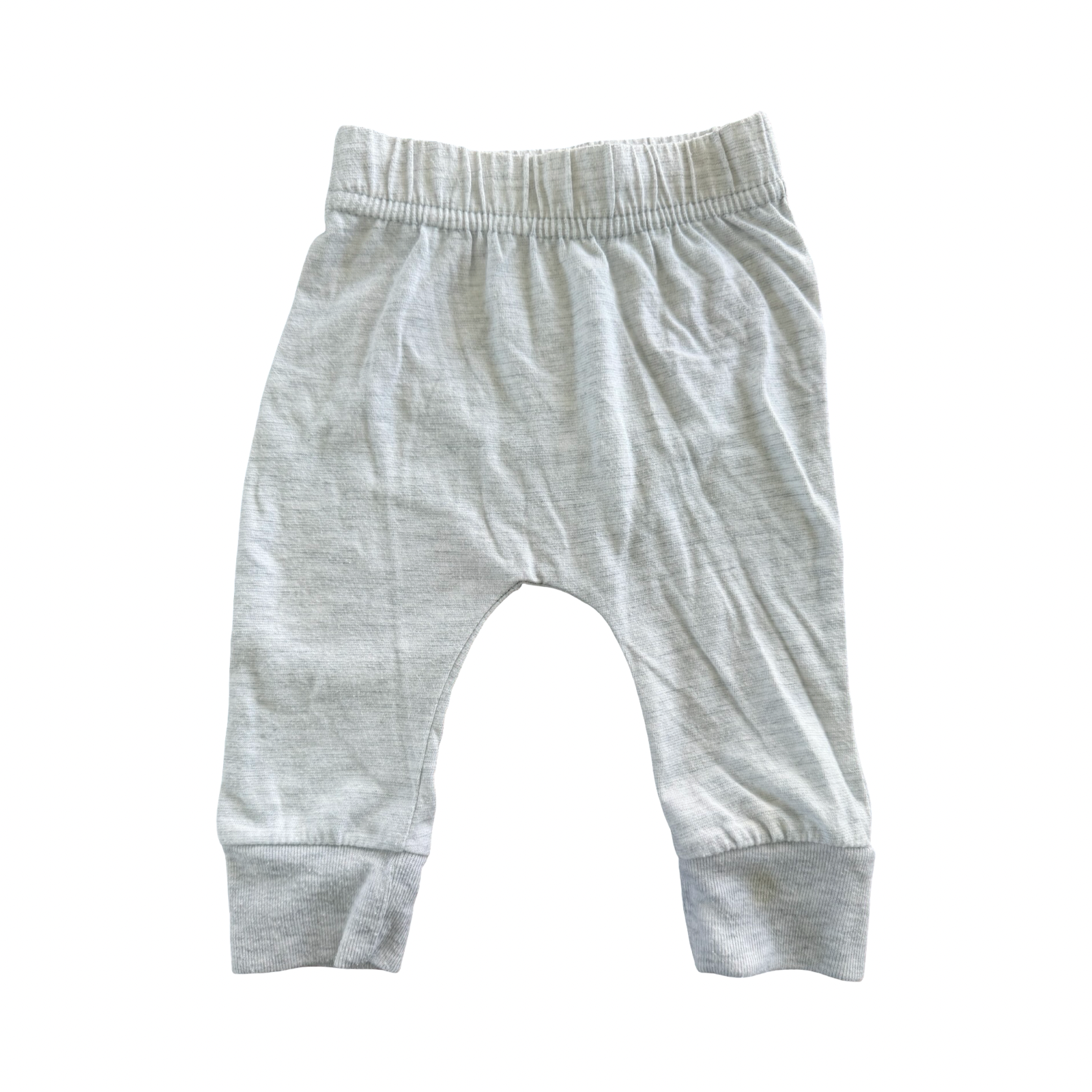0-3M Grey Melange Leggings with Sheep Print - Tiny Tots