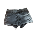 11-12Y Black Washed Denim Shorts - H & M