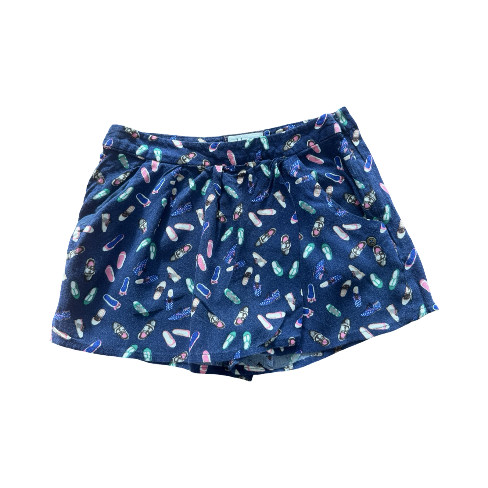 7Y Navy Shoe design Shorts - J Jeans