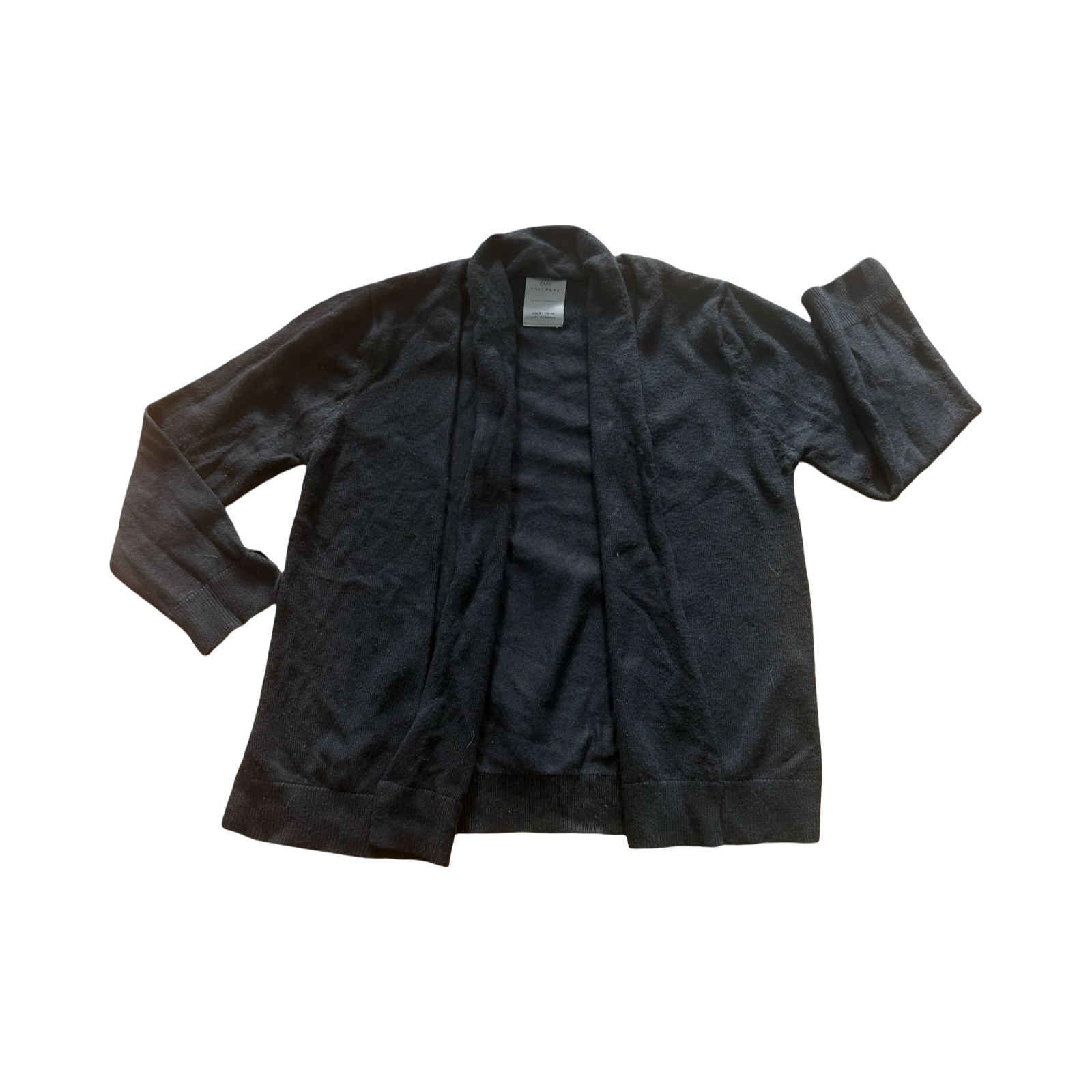 6Y Black Knitted Jersey - Zara