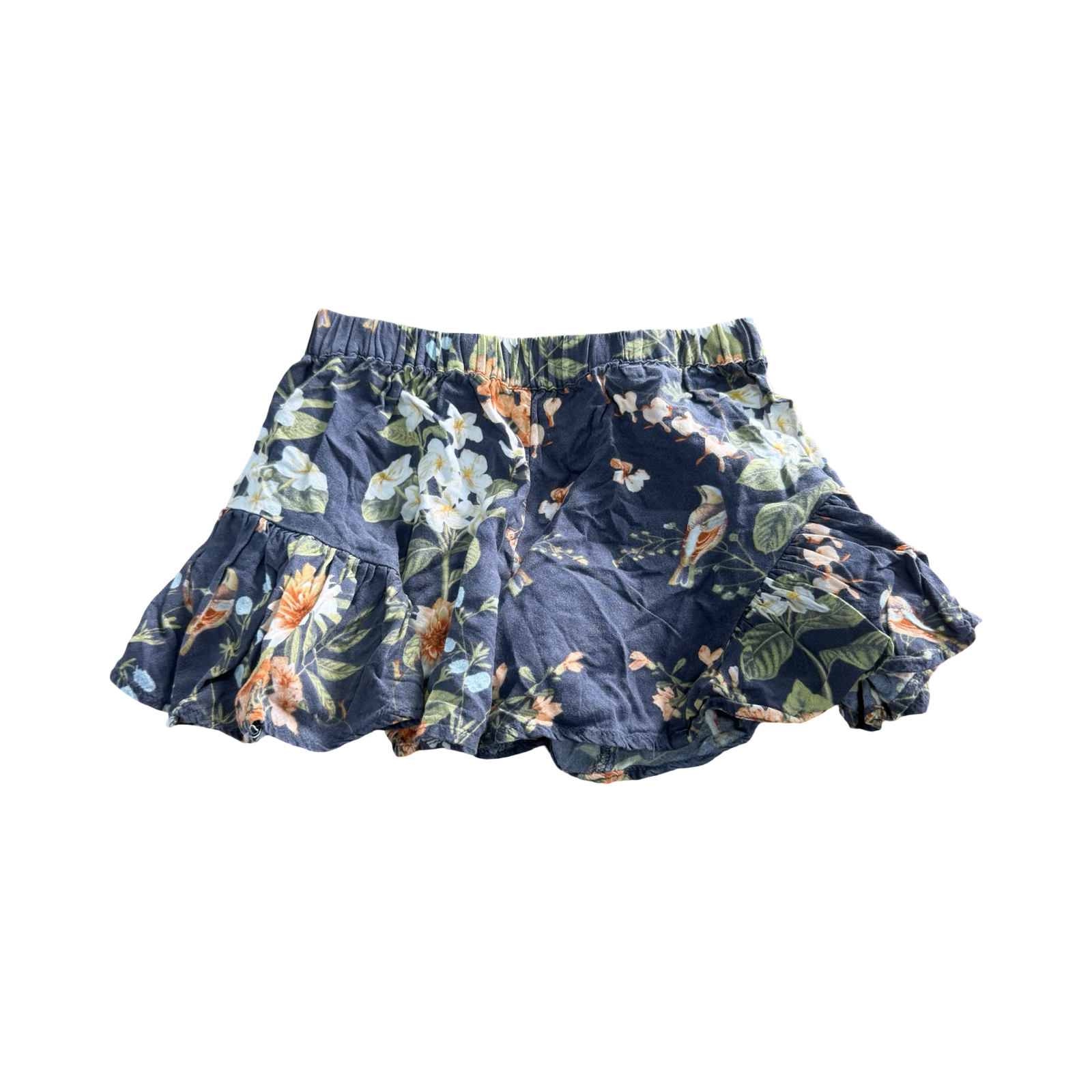 4Y Grey Floral Frill Shorts - Next