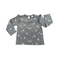 18-24M Grey Floral Long Sleeve T-Shirt - H & M
