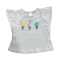 6-12M White Ice Cream T-Shirt - Country Road