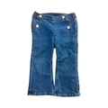 12-18M Bellbottom Jeans with Gold Button Detail - H & M