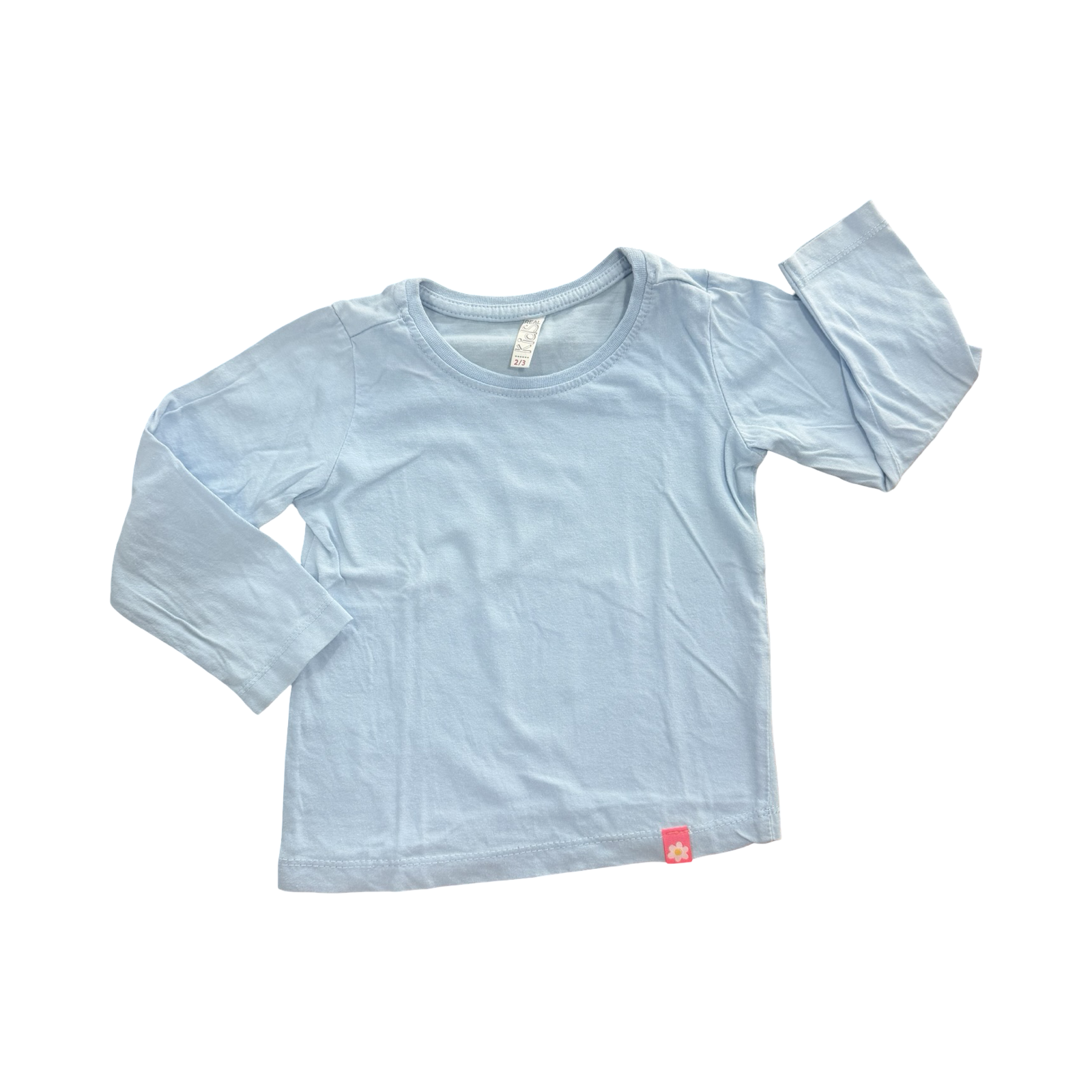2-3Y Light Blue Long Sleeve T-Shirt - Real Kids