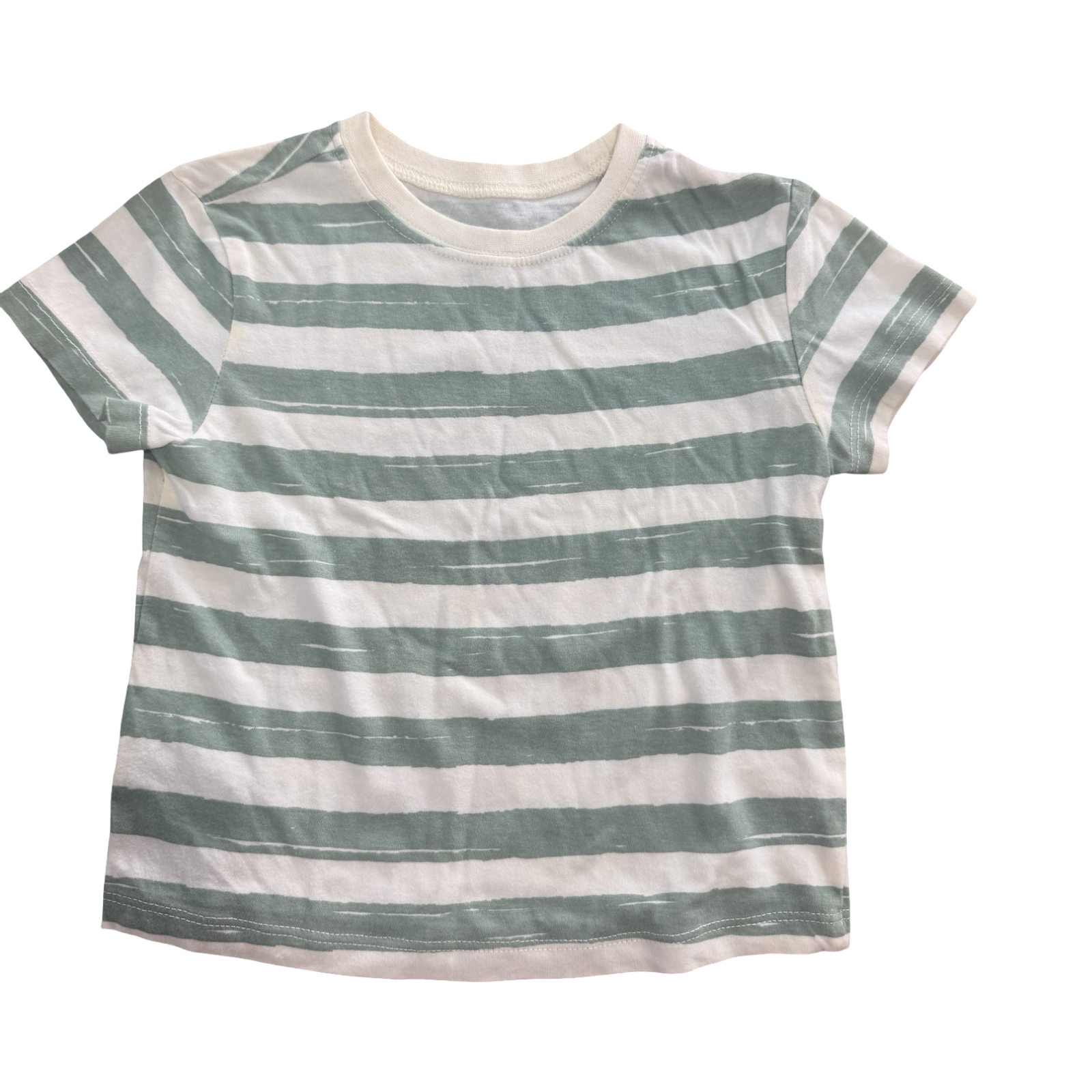 2Y Green & Cream Stripe T-Shirt -Woolworths