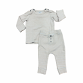 3-6M Yellow & Beige Ribbed Striped 2pc Set - Cotton On