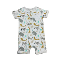 6-12M White Animal Romper - Clicks