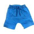 6-12M Denim Harem Shorts with Front Pocket - Clicks
