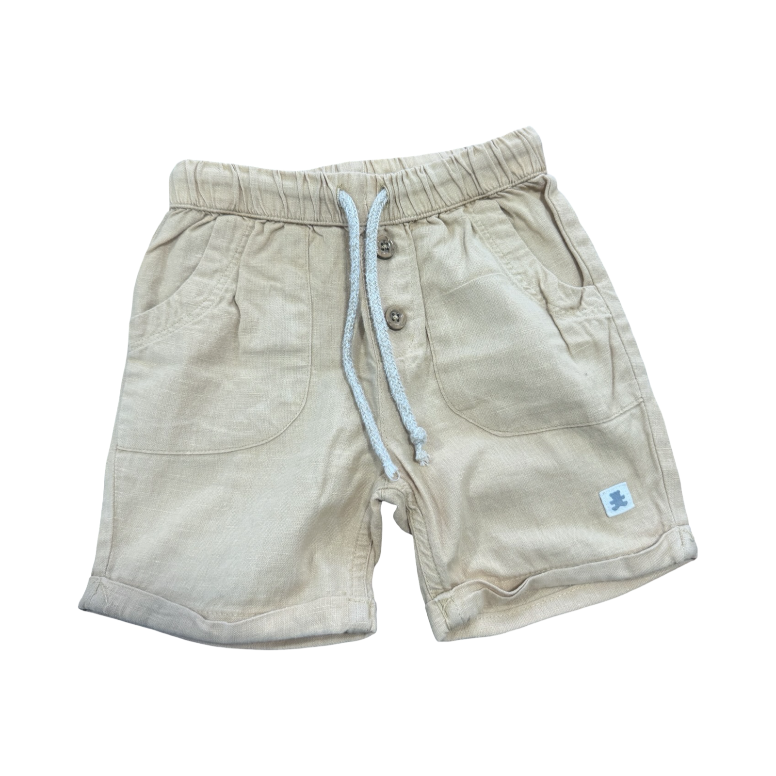 6-12M Yellow Cotton Shorts with Pockets - Woolworths