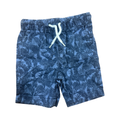 6-12M Blue Leaf Design Shorts - Jet