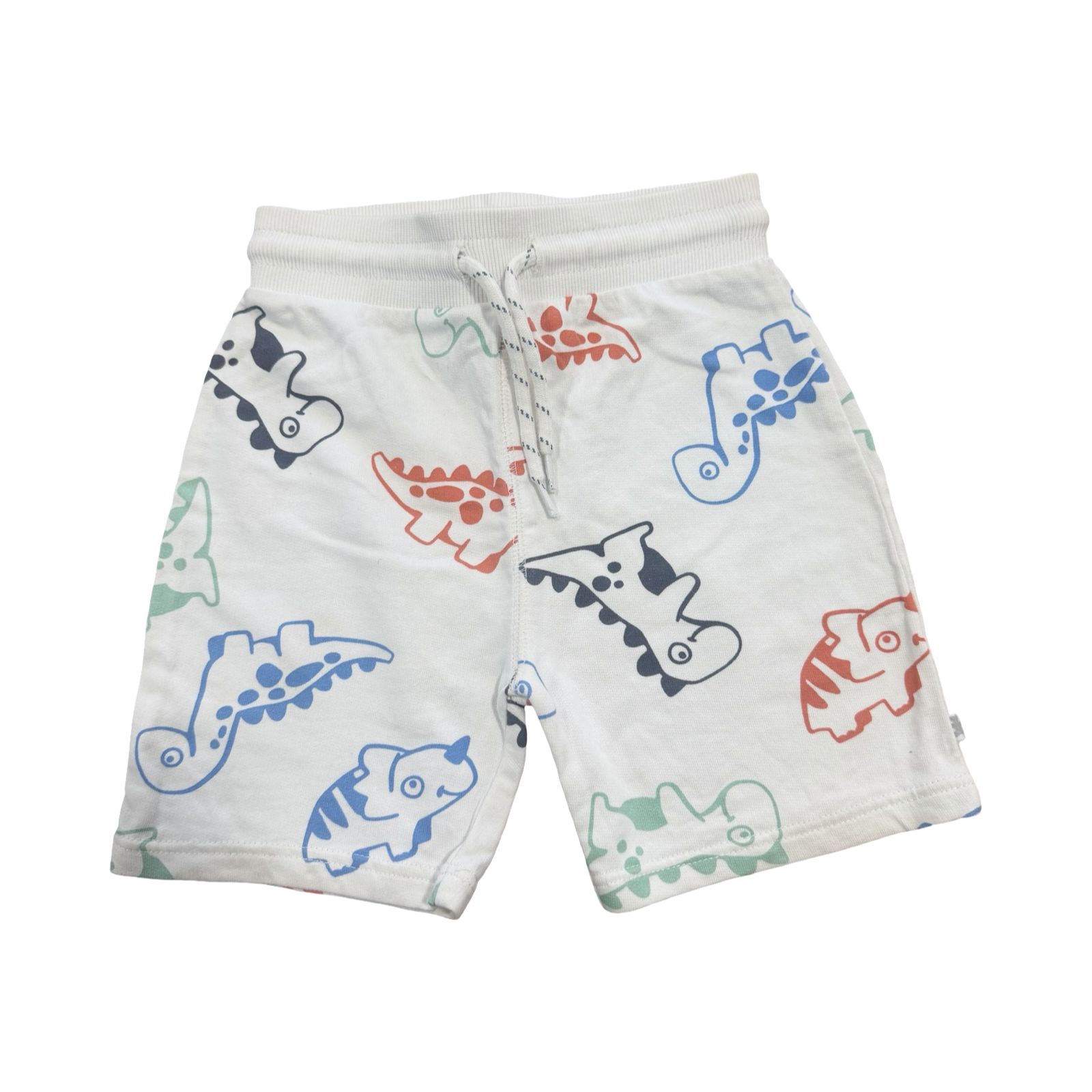12-18M White Dinosaur Shorts - Woolworths