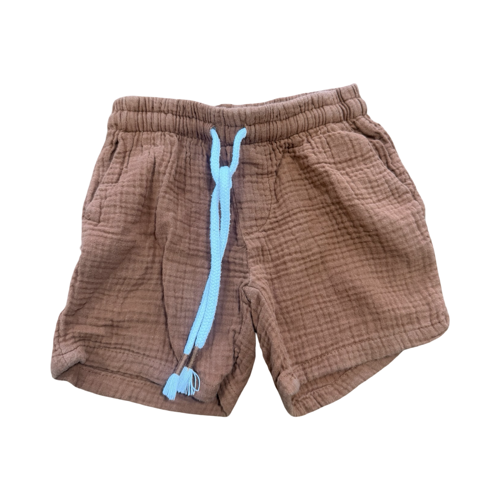 2-3Y Rust Cotton Shorts - Real Kids